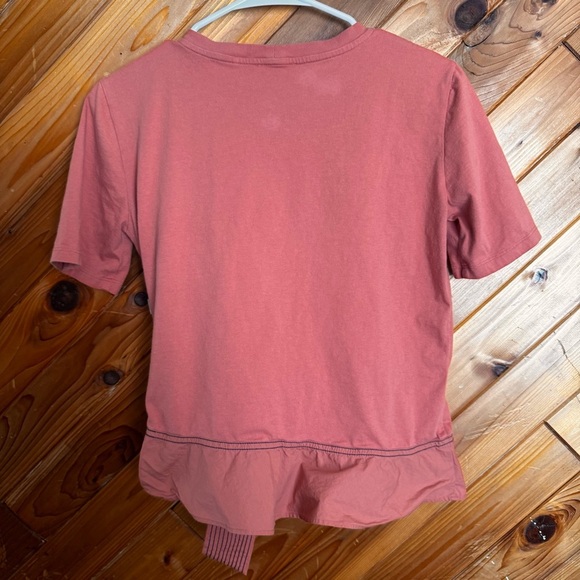 Sandro Women's Rust Top with Bow Detail Size 1 - Picture 3 of 5